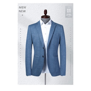 Hardcover Limited Time Sale Qin Crossbow Suit Men Spring Autumn Knitted Stretch Men's Korean Version Slim-Fit Small Casual Jacket 222 Ready Stock 0YCF #8