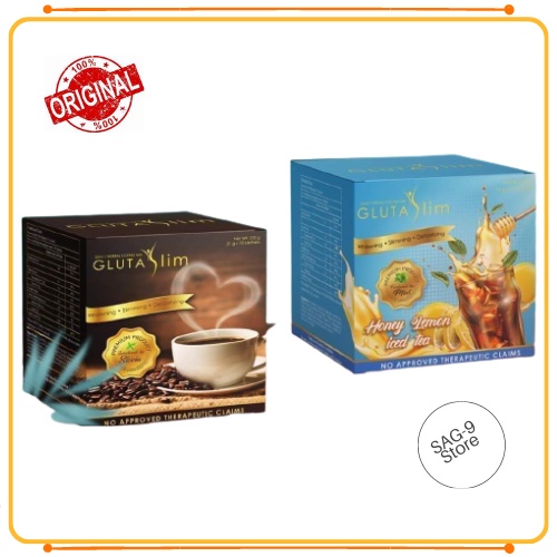 10 sachet in 1 pack Gluta Slim 22in1 Herbal Coffee Mix Honey Lemon