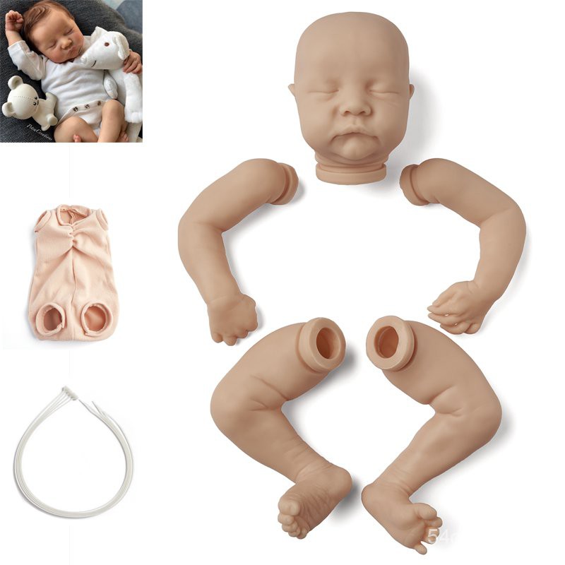 Bebe Reborn Kit 17 Inches Reborn Baby Kit Levi Vinyl Unpainted Unfinished Doll Parts Diy Blank Doll Shopee Philippines