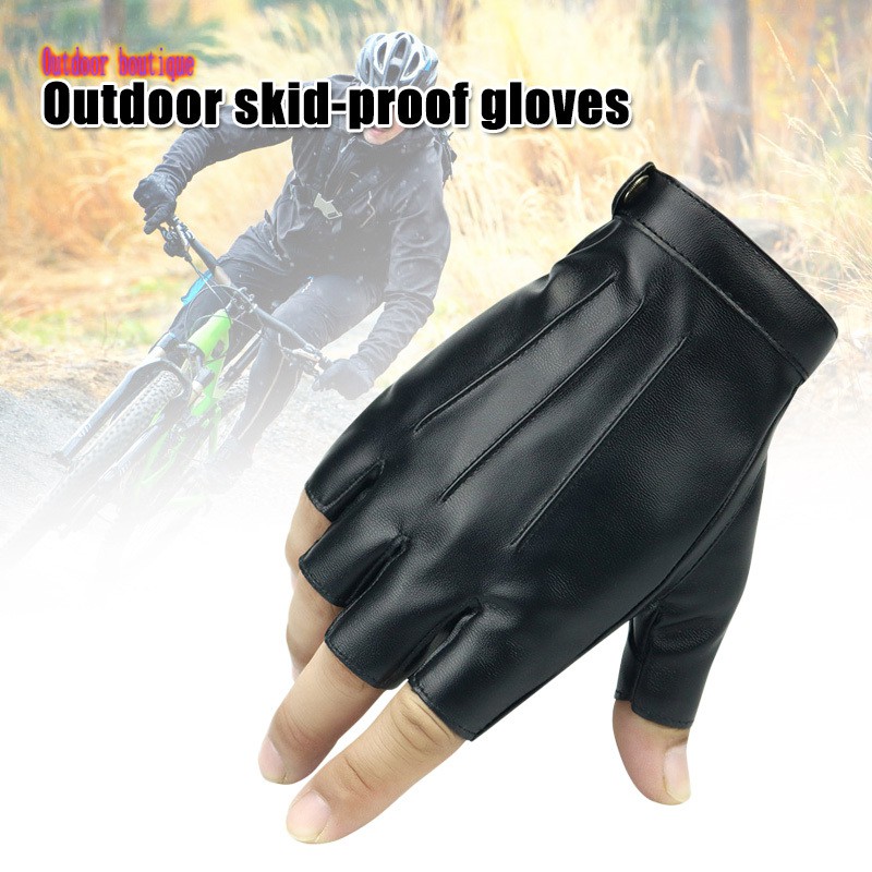 half finger gloves men