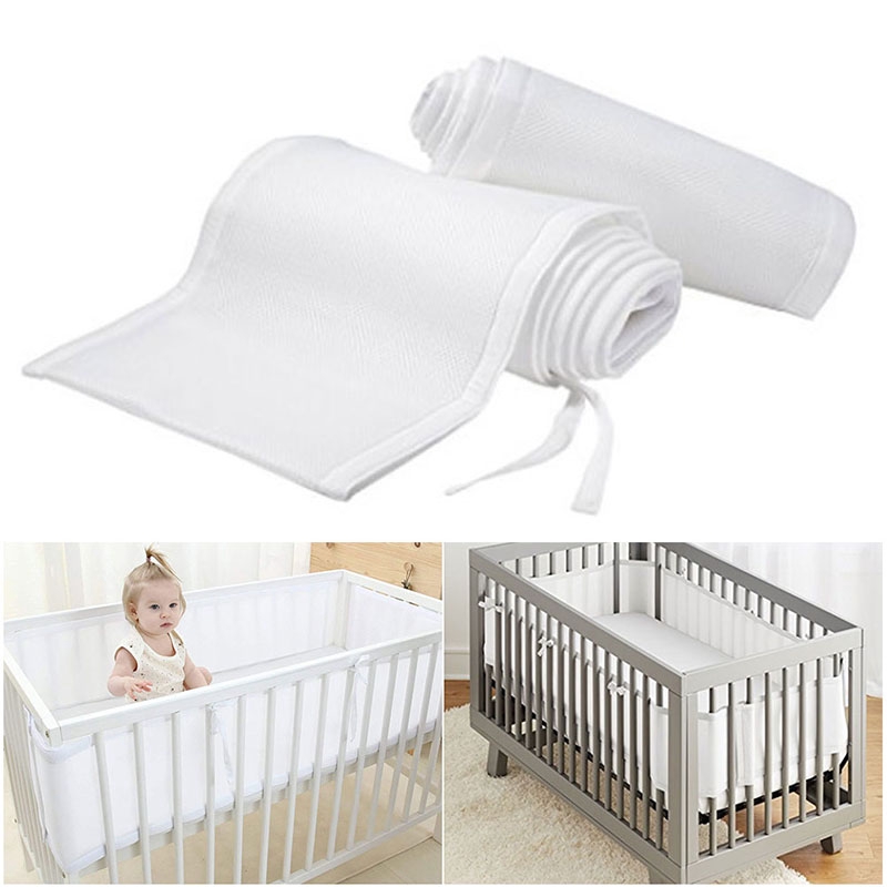 mini crib mesh bumper