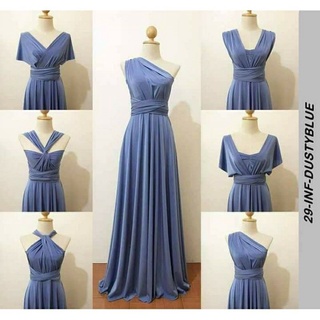 Infinity Dress With Tube Dusty Blue