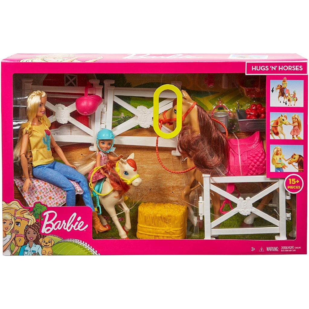 barbie sisters horse adventure playset