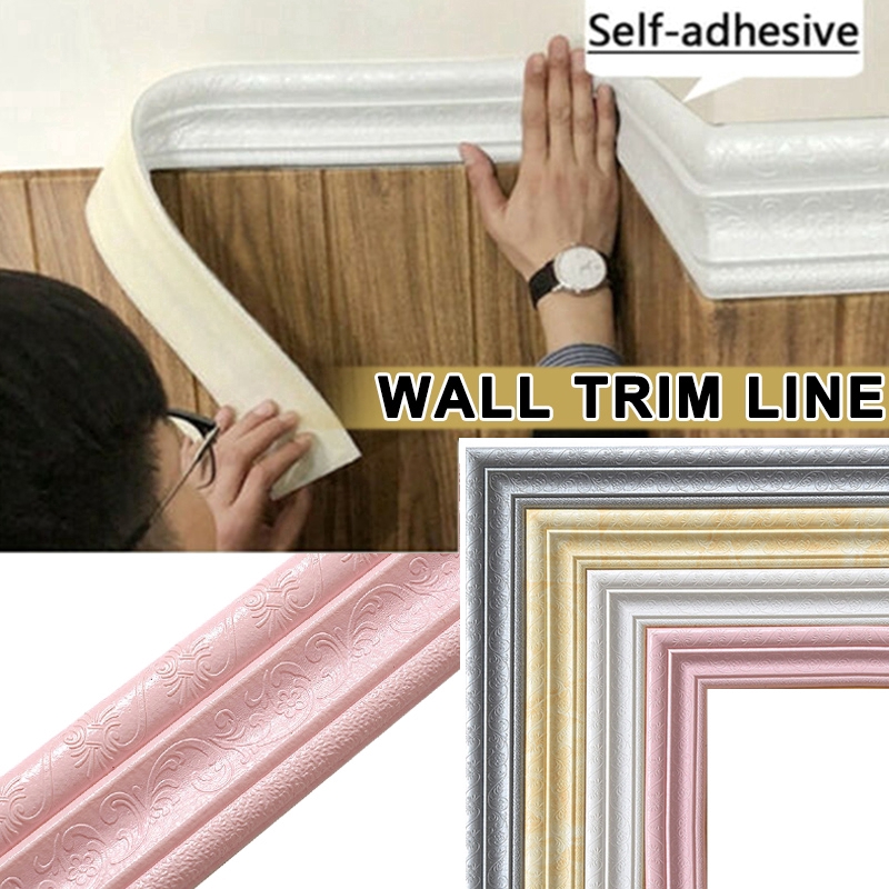 Wall Skirting Border/Wall Sticker For Wall Border/3D Foam/Waterproof