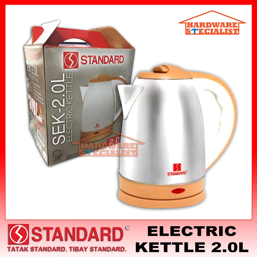 Standard Electric Kettle Stainless SEK2.0L Original Authentic Shopee