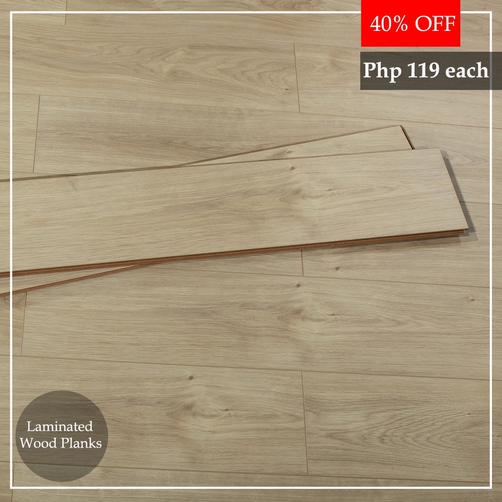 Wood Tiles Laminated Cream Pc Shopee Philippines