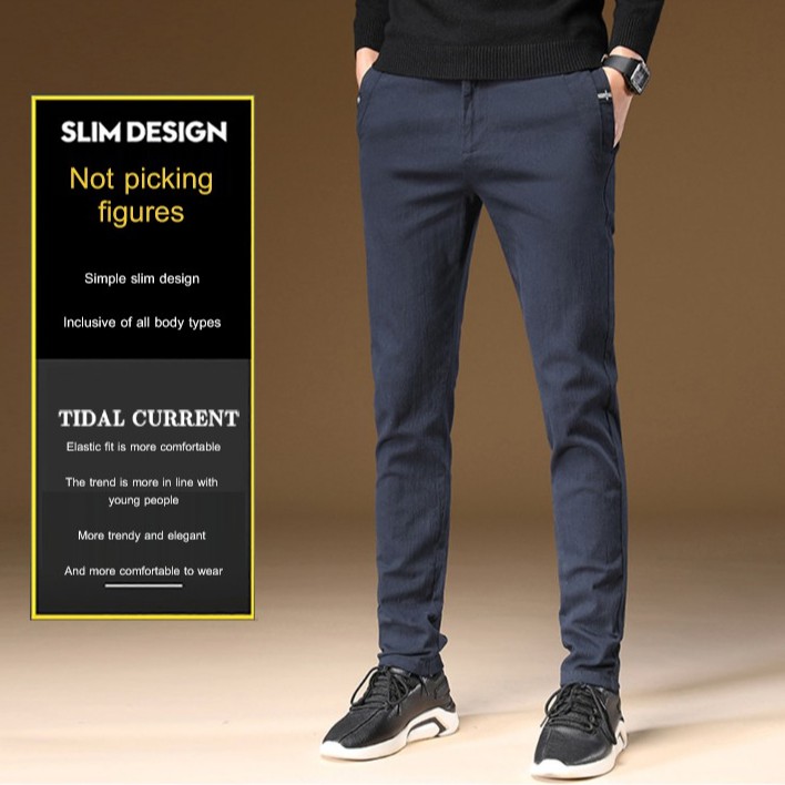 mens trousers slim fit stretch