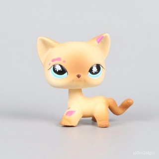 Original 1pc LPS quality cute toys Lovely Pet shop animal Small yellow cat little pet shop ZMXV