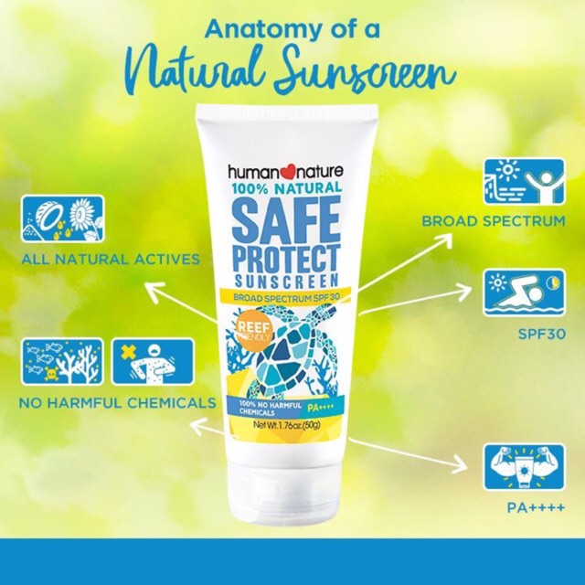 human nature sunblock for face