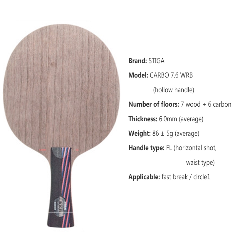 Stiga Table Tennis Blade Xu Xin Ebenholz Nct Vii Carbo 7 6 Wrb Cr Ping Pong Paddle Shopee Philippines