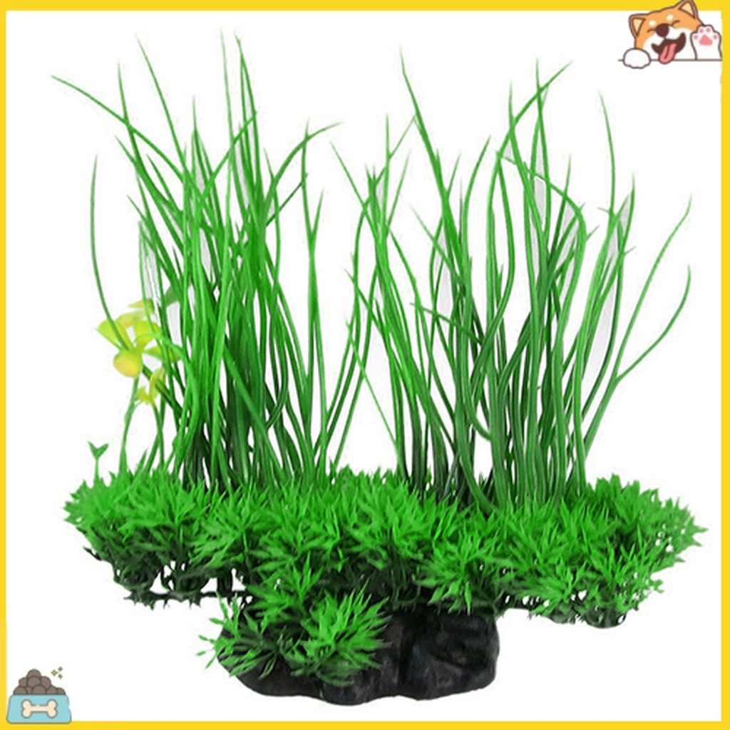SPBS_Green Artificial Decor Long Leaf Plant Fake Water Grass for