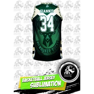 Fully Sublimated Jersey for Men (FREE CUSTOMIZABLE NAME & NUMBER)”Bucks” #2
