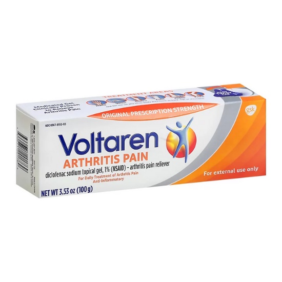 Voltaren Arthritis Pain Relief Medicated Gel, 3.5 oz. / 100 g | Shopee ...