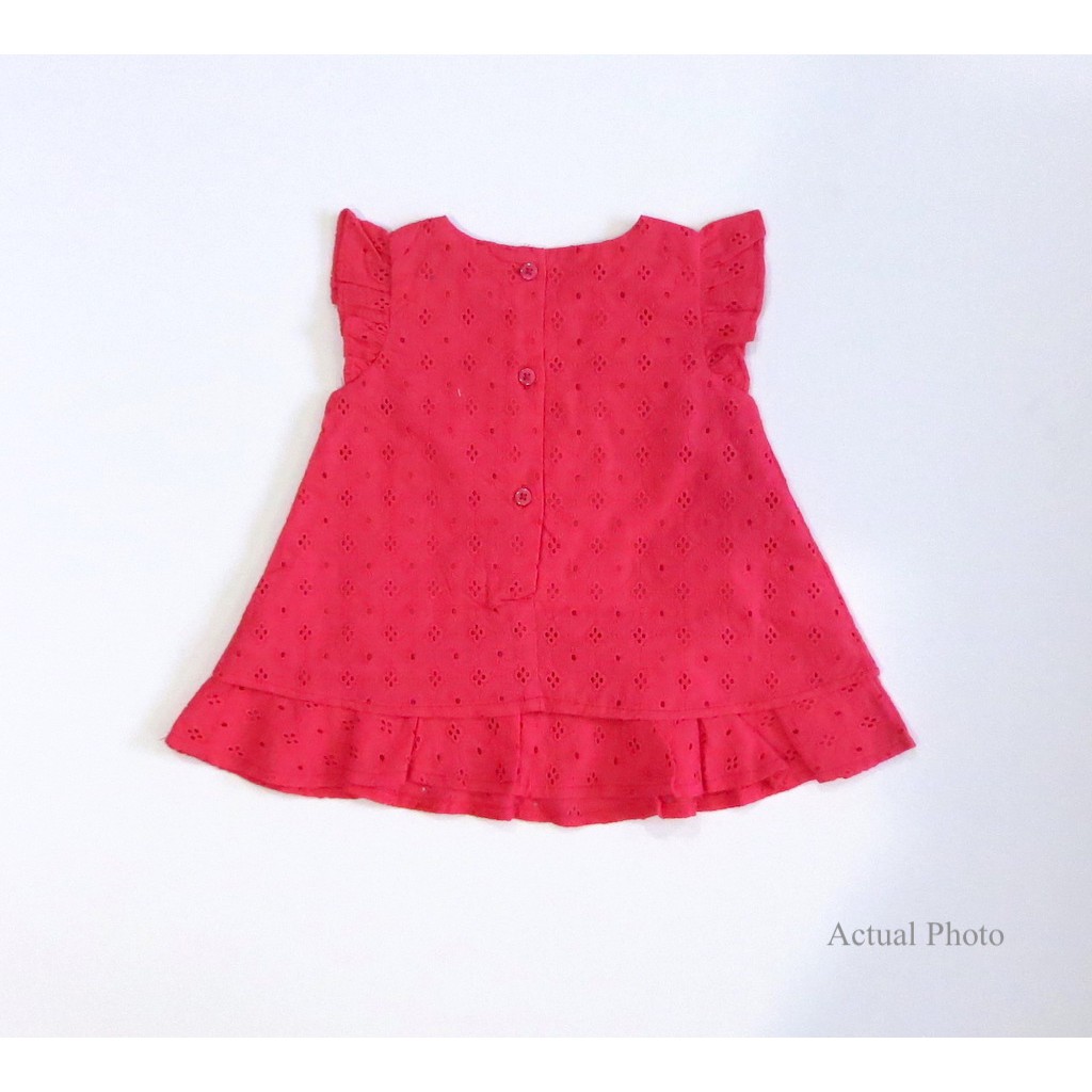 pink eyelet dress