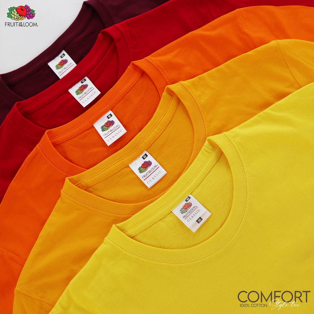 Fruit of the Loom Comfort Style Tee Round Neck 100 Cotton Shirt Warm