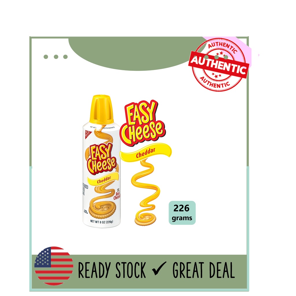 Nabisco Easy Cheese Cheddar Cheese Spray Shopee Philippines