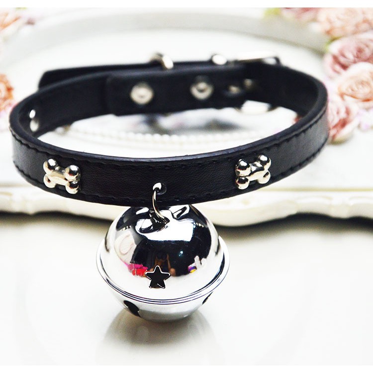 Ready StockBone Collar with Big Bell, 4cm In Diameter, Cute Chao Meng, Pet Dog, Cat and Cat Access #9