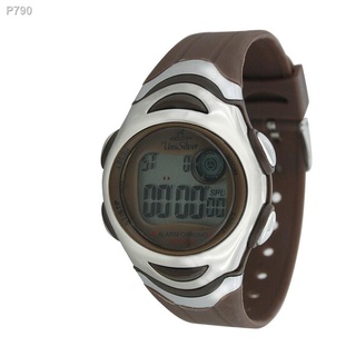 【Lowest price】▤UniSilver TIME Unisex Brown Digital Rubber Watch KW114-3005 #1