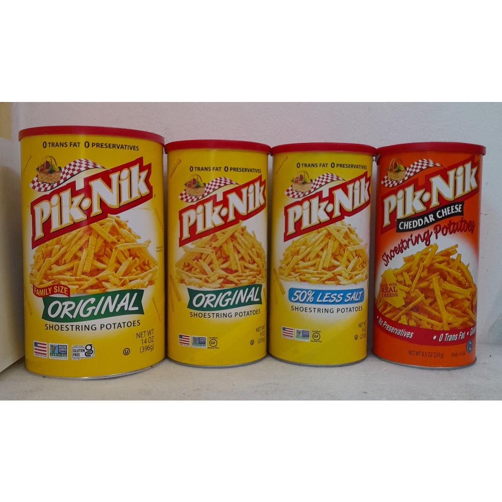 PikNik Original, Cheddar Cheese, Less Salt and Ketchup Fries Shopee