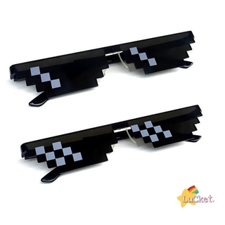 lucket Spoof Polygonal Thug Life Sunglasses Mosaic 8Pixel SunGlass #4