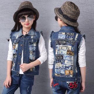 children's denim vest