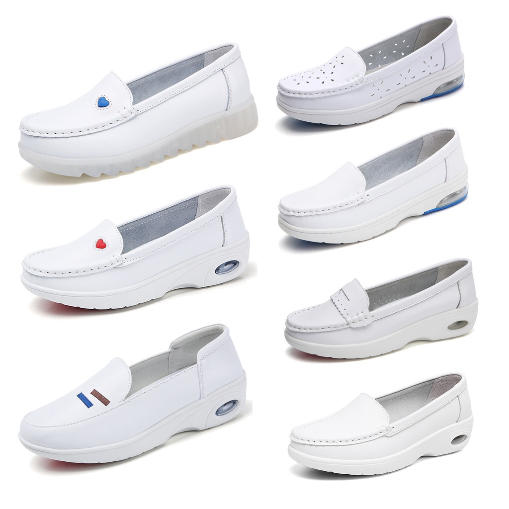 white moccasin shoes