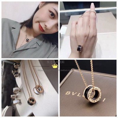 Daily Live Deal Bvlgari B Zero1 Necklace With 18 Kt Rose Gold Chain And Black Non Ceramic Gift Set Shopee Philippines