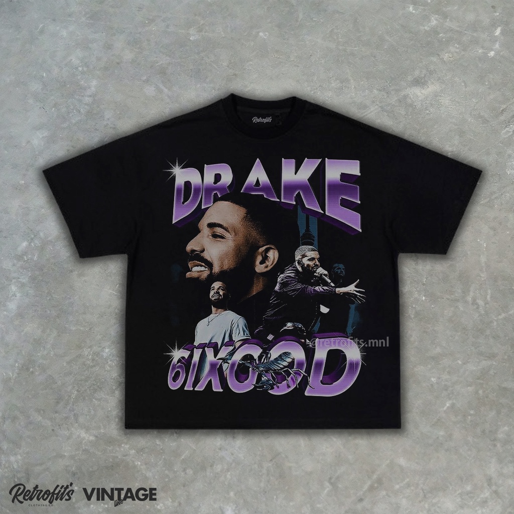 Drake 6God Vintage Bootleg Tees | Shopee Philippines