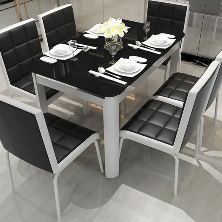 Modern Dining Table Sets 6 Chairs, High Gloss Dining Room Table And Chairs Philippines