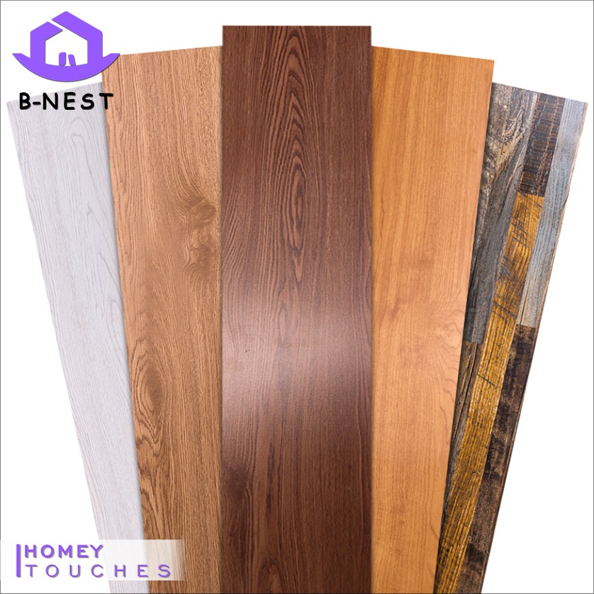 PRE ORDER B NEST Self Adhesive Flooring Tiles 15X91cm Wooden Design   0e7230f3ee37deac54103f2cc95fb3e4