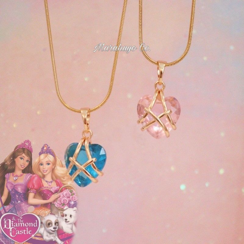 Barbie Diamond Heart Necklace By Marahuyo Co Tala By Kyla Inspired Shopee Philippines