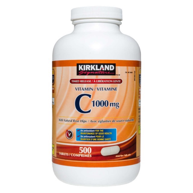 Kirkland Vitamin C 1000mg With Natural Rosehips 500 Tablets Shopee Philippines