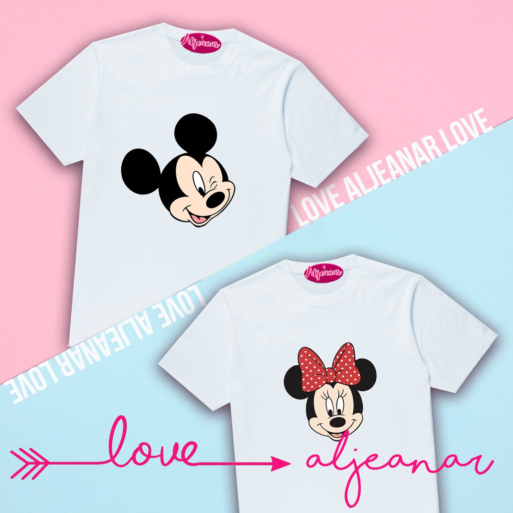 minnie mouse and mickey mouse couple shirts