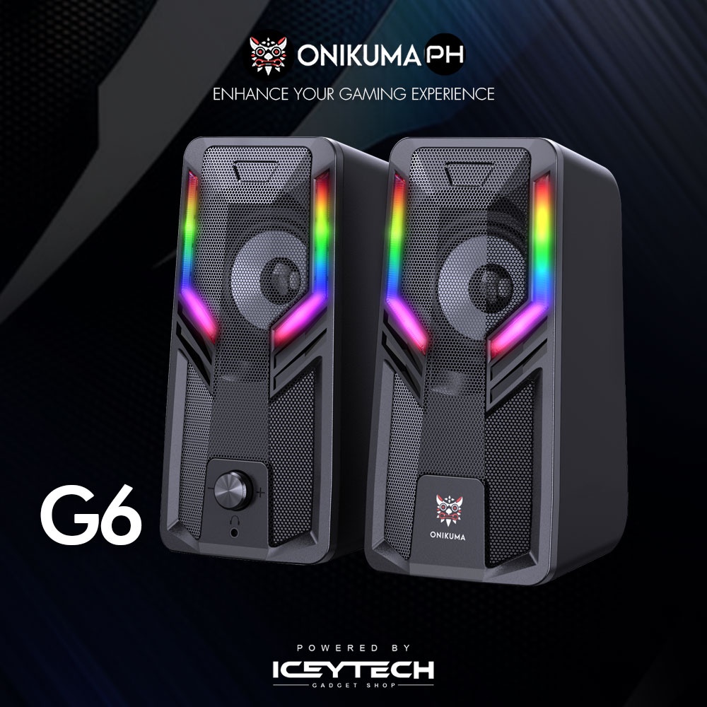 ONIKUMA G6 Wired Desktop Gaming Speaker 3.5mm Jack 2.0 PC Speakers