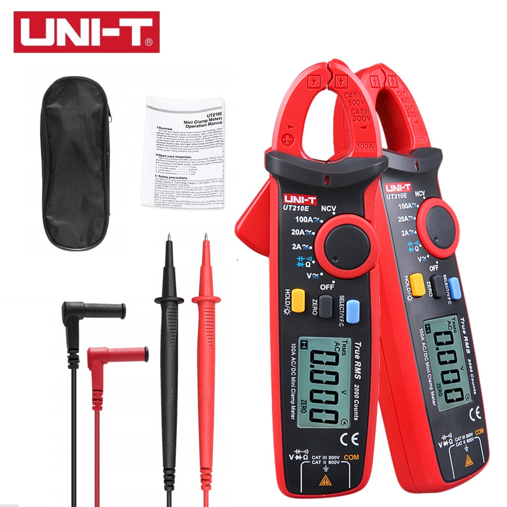 UNIT DIGITAL UT210E/UT210D 100Amp 600V AC DC CLAMP METER UT210E UT210D