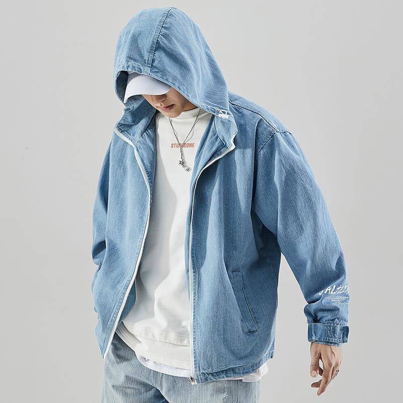 boys hooded jean jacket