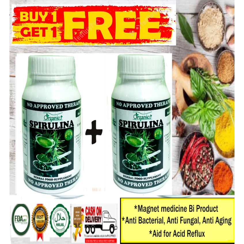 Trending Spirulina Extract Buy1Take1 (60Tab x 250mg Each) Shopee