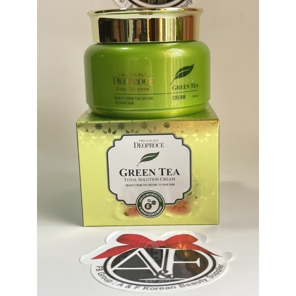 Deoproce Total Solutions Green Tea Cream 100ml Shopee Philippines