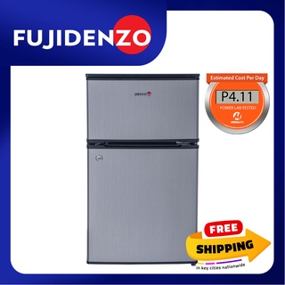Fujidenzo 3.5 cu. ft. Two Door Personal Refrigerator RBT-35 SL (Stainless Look)