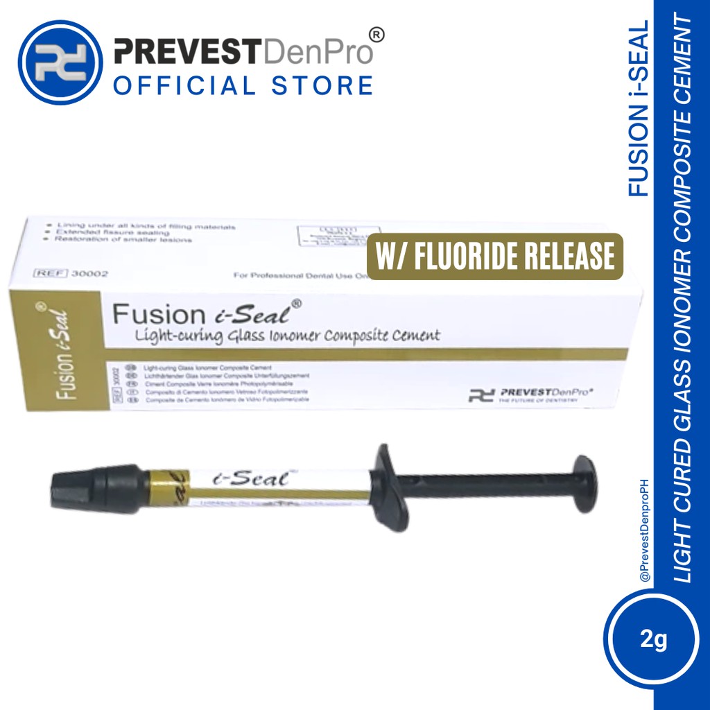 Fusion iSeal (Light Curing GI Composite Cement) (1x2g pack) PREVEST