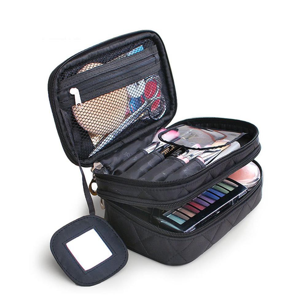 makeup bag with mirror