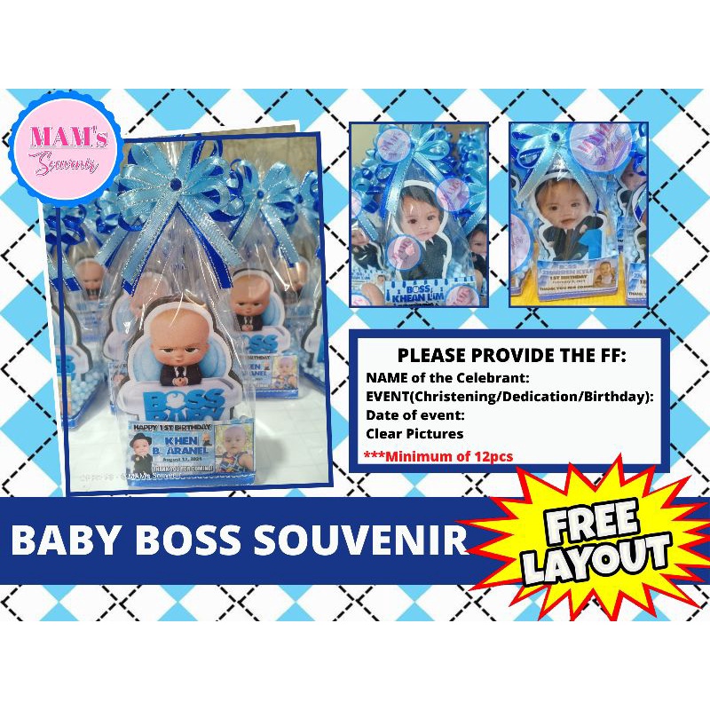 Boss baby souvenir ( for christening & birthday) Shopee Philippines