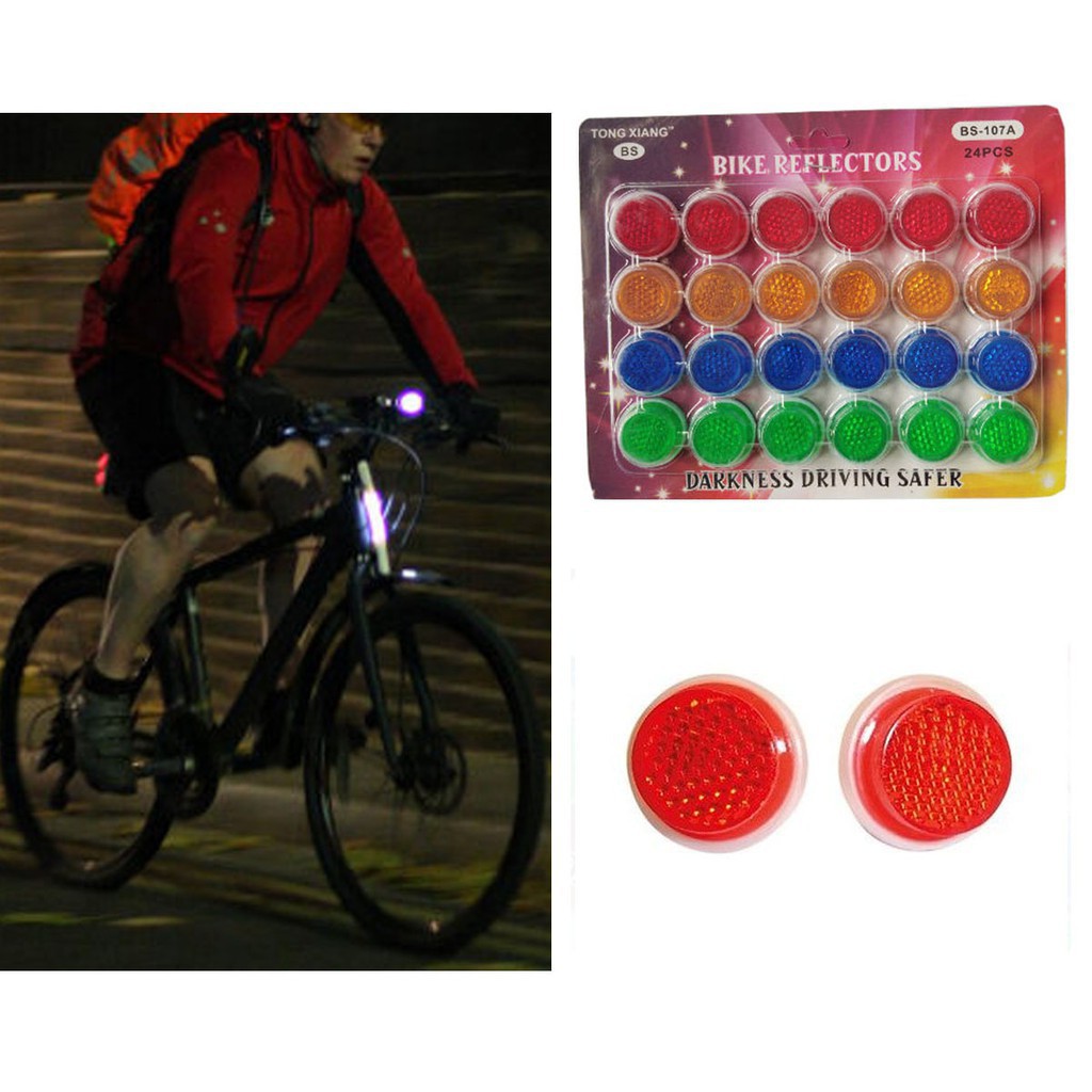 round bicycle reflectors