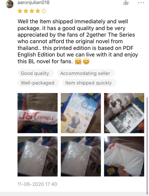 2gether Novel In Full English Translation Clear Copy Shopee Philippines