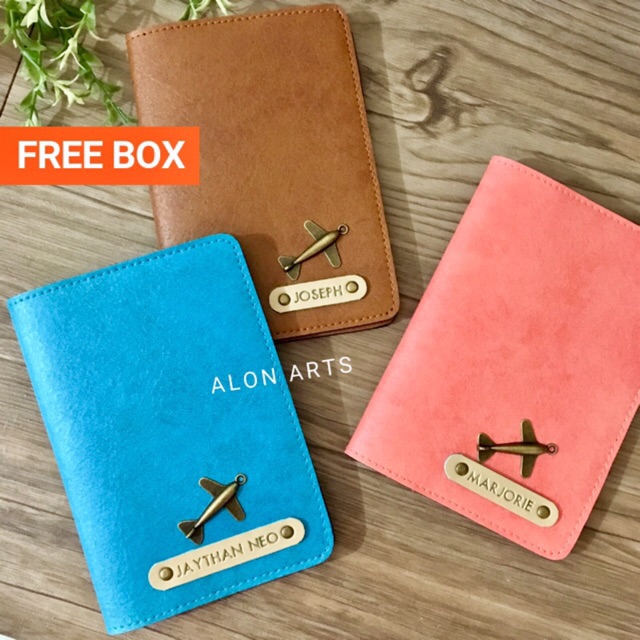 With Box Personalized Passport Holder Shopee Philippines