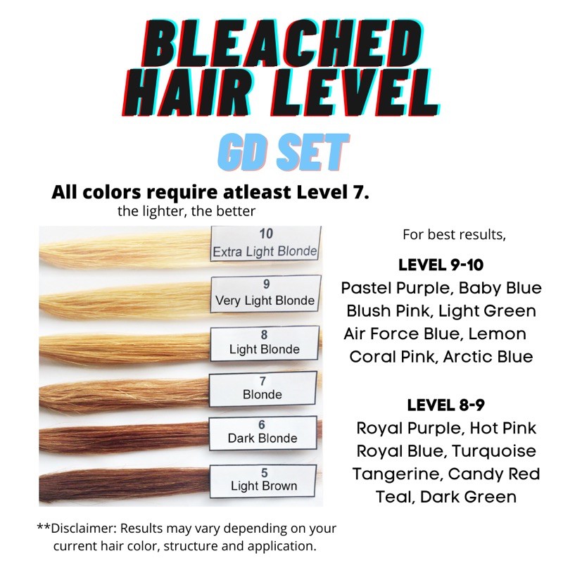 √100以上 bleaching hair level chart 245052Hair lightening level chart