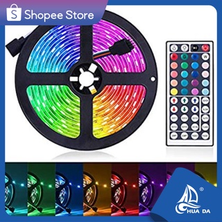 ★HUADA★LED 5050 RGB Colorful Soft Strip Lights with 270-key Remote Control Set 12V