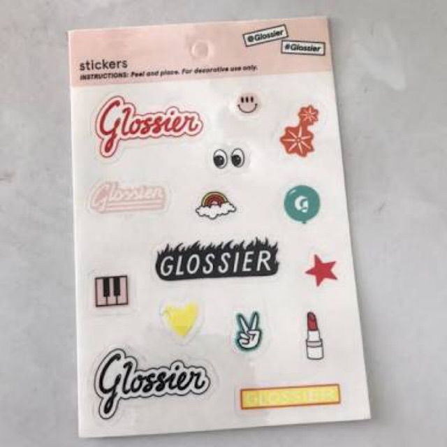 Glossier stickers Shopee Philippines
