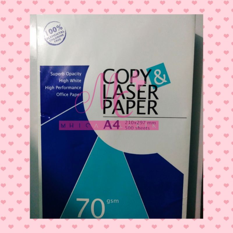 COPY & LASER PAPER A4 (500 Sheets) Shopee Philippines
