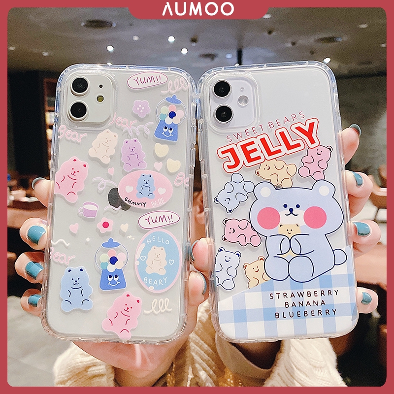 Silicone Clear Gummy Bear Soft Case For Iphone 11 Pro Max X Xsmax Xr 6 6s 6p 7 8 Plus Cartoon Cute Shockproof Transparent Casing Fishion Cover Mobile Phone Cases Shopee Philippines